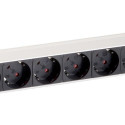 Equip 8-Outlet German Power Distribution Unit, Aluminum Shell