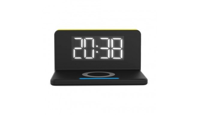 Terratec ChargeAir Digital alarm clock Black, Yellow