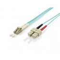 Equip LC/SC Fiber Optic Patch Cable, OM3, 1.0m