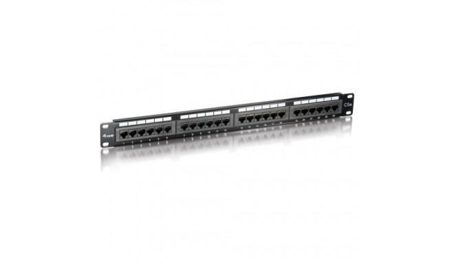 Equip 24-Port Cat.5e Unshielded Patch Panel, Black