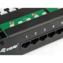 Equip 25-Port Cat.3 RJ45 ISDN Patch Panel, Black