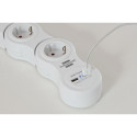 Brennenstuhl Vario power extension 1.4 m 5 AC outlet(s) Indoor White