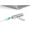 Digitus USB Type-C™ 3-Port Hub + Gigabit Ethernet