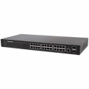 Intellinet 24-Port Network Switch, 24-Port (RJ45), Rackmount, Gigabit, 4 SFP, Ethernet Web-Smart, 10