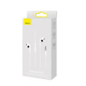 Baseus H17 Headset Wired In-ear Calls/Music White