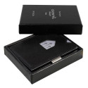 EXENTRI EX 001 wallet/card case/travel document holder Black Genuine leather