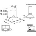 Electrolux LFC316X cooker hood Wall-mounted Stainless steel 420 m³/h D