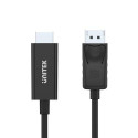 UNITEK Y-5118CA video cable adapter 1.8 m HDMI Type A (Standard) DisplayPort Black