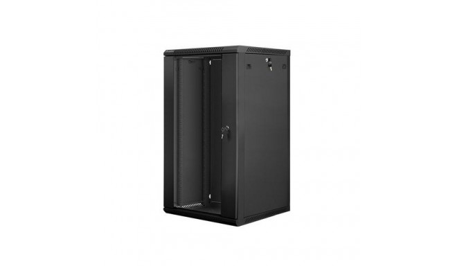 Lanberg WF01-6622-10B rack cabinet 22U Wall mounted rack Black