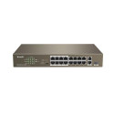 Tenda TEF1118P-16-150W network switch Unmanaged L2 Fast Ethernet (10/100) Power over Ethernet (PoE) 