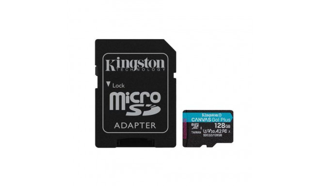 Kingston Technology Canvas Go! Plus 128GB microSDXC Canvas Go Plus 170R A2 U3 V30 Card + ADP