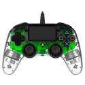 NACON PS4OFCPADCLGREEN Gaming Controller Green, Transparent USB Gamepad Analogue / Digital PC, PlayS