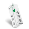 APC PM6U-GR surge protector White 6 AC outlet(s) 230 V 2 m