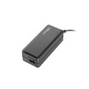 NATEC Torpedo UNI-70 power adapter/inverter Indoor 65 W Black