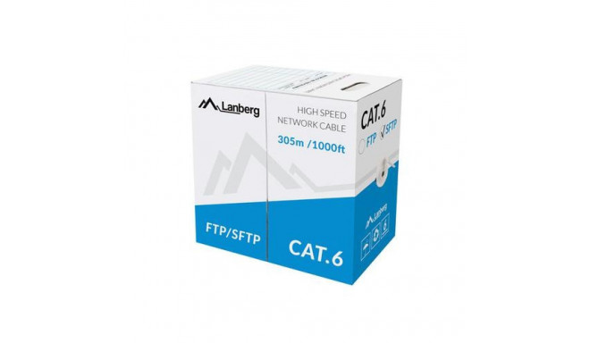 Lanberg LCS6-11CU-0305-S networking cable Grey 305 m Cat6 SF/UTP (S-FTP)