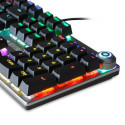 iBox AURORA K-3 keyboard Gaming USB QWERTY Black, Silver