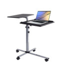 Techly Universal Adjustable Trolley for Notebook Projector, Black
