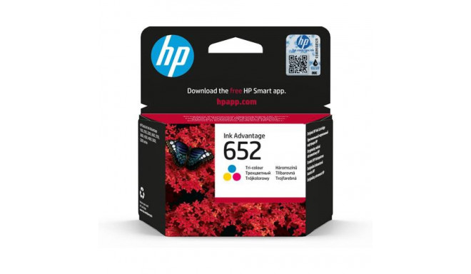 HP 652 Tri-color Original Ink Advantage Cartridge