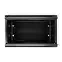 Extralink Rackmount cabinet 6U 600x600 Black wall mounted