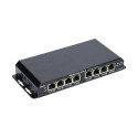 Extralink PoE Switch KRATOS 7x Gigabit PoE, 1x Uplink RJ45, Power Supply 24V 2.5A, 60W