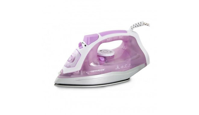 Esperanza EHI004 iron Dry &amp; Steam iron Ceramic soleplate 2400 W Purple, White