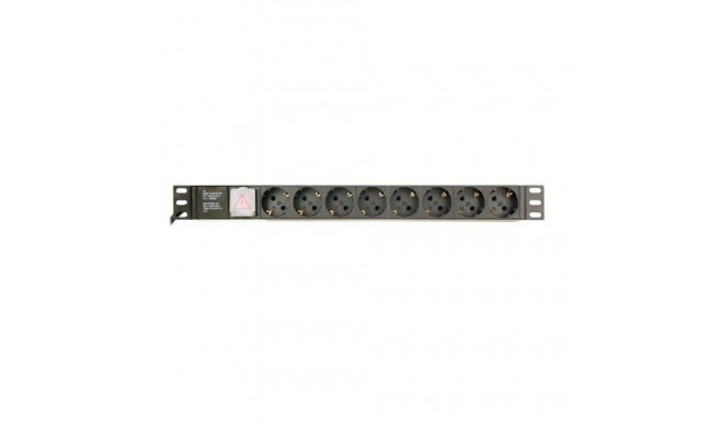 Gembird EG-PDU-014-C14 power distribution unit (PDU) 8 AC outlet(s) 1U Black