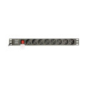 Gembird EG-PDU-014-C14 power distribution unit (PDU) 8 AC outlet(s) 1U Black