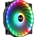 Aerocool DUO20 PC Fan 20cm ARGB LED Dual Ring Antivibration 6 Pins Black