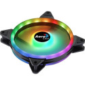 Aerocool DUO14 PC Fan 14cm ARGB LED Dual Ring Antivibration 6 Pins Black