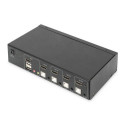 Digitus KVM Switch, 4 Port, Single Display, 4K, HDMI®