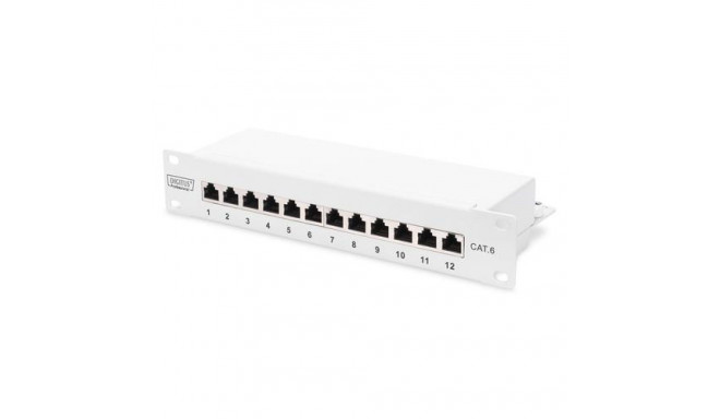 Digitus CAT 6, Class E Patch Panel, shielded, grey