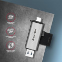 Axagon CRE-SAC card reader USB 3.0 Type-A/Type-C Grey