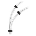 Deltaco CM1025S cable tie Hook &amp; loop cable tie Velcro Black 1 pc(s)
