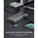 Aukey USB hub CB-C78 USB-C 5000Mbit/s, silver