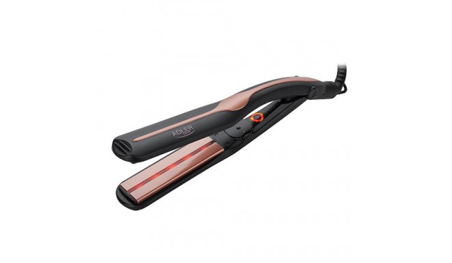 Adler AD 2318 hair styling tool Straightening iron Warm Black, Coral 120 W