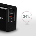 Axagon ACU-QS24 mobile device charger Smartphone Black AC Fast charging Indoor