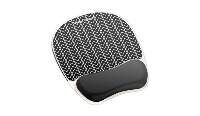 Fellowes Mouse Mat Wrist Support - Photo Gel Mouse Pad with Non Slip Rubber Base &amp; Antibacte