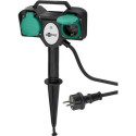 Goobay 76779 power extension 2 m 2 AC outlet(s) Outdoor Black