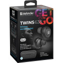 Defender Twins 638 Headset Wireless In-ear Calls/Music Bluetooth Black