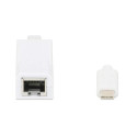 Manhattan USB-C to Gigabit (10/100/1000 Mbps) Network Adapter, White, Equivalent to US1GC30W, suppor