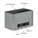 Qoltec 50315 storage drive docking station USB 3.2 Gen 1 (3.1 Gen 1) Type-A Silver