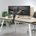 Manhattan TV &amp; Monitor Mount, Desk, Full Motion (Gas Spring), 2 screens, Screen Sizes: 10-27