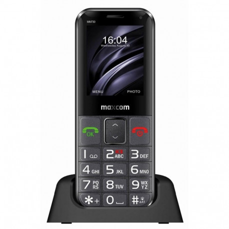 MaxCom MM730 mobile phone 5.59 cm (2.2") Black Senior phone