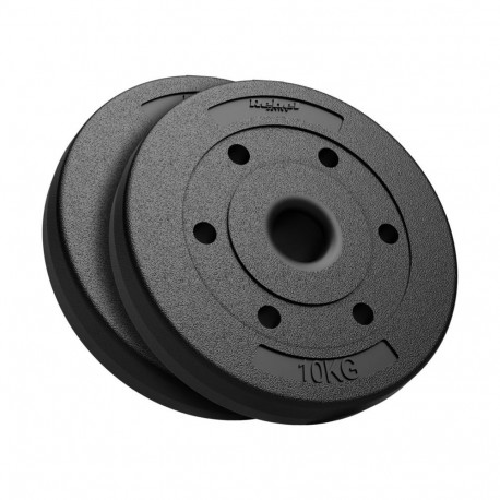 REBEL ACTIVE raskuste komplekt 2x10kg, bituumenist, 51mm ava, olümpiatõstekangidele