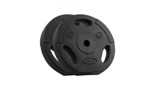 Bituumeni raskuskomplekt 2x10kg, 31mm ava, ketas käepidemetega, REBEL ACTIVE