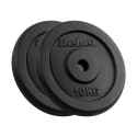 Cast iron weight set 2x10kg, bore 31mm, classic disc, REBEL ACTIVE