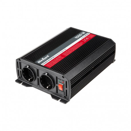 Inverter REBEL 12V/230V 1000W 2 pistikut tüüp F: Saksa