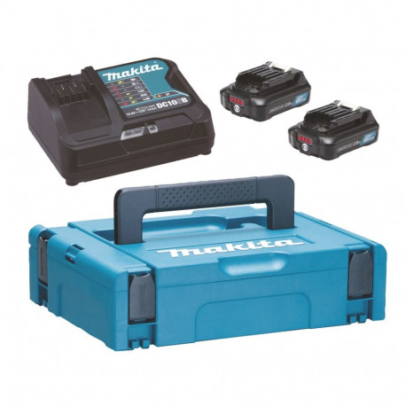 Makita toitekomplekt BL1021Bx2+DC10SB 12V 2x2,0Ah MAKPAC