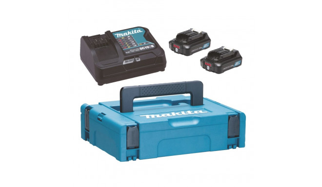 MAKITA POWER SUPPLY SET 12V 2x2,0Ah (BL1021Bx2+DC10SB) MAKPAC