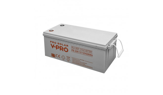 VOLT POLSKA DEEP CYCLE VPRO SOLAR 12V 220AH VRLA hooldusvaba aku